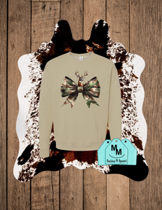 Camo Bow Sweatshirt