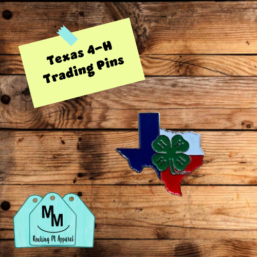 Texas 4H Trading Pins (Preorder By April 1st)